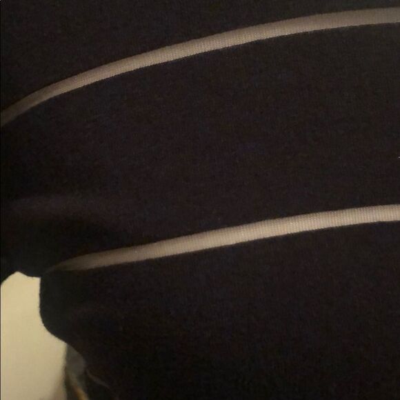 Calvin Klein Sheer Stripe Top - Picture 2 of 6